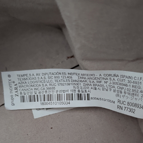 Zara Brown Faux Crocodile Skin Maxi Shopper 11x17x5 - Picture 10 of 10